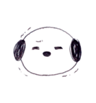 モノクロわんこ "MON"（個別スタンプ：16）