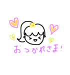 日常使える女の子スタンプ（個別スタンプ：4）