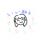 日常使える女の子スタンプ（個別スタンプ：5）