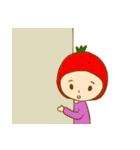 Cute Strawberry girl（個別スタンプ：33）