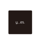 "YES"s（個別スタンプ：4）