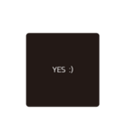"YES"s（個別スタンプ：8）
