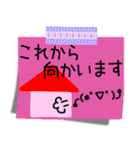 女の子用のメモ紙 顔文字付き☆（個別スタンプ：21）