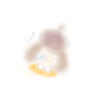 ベレー帽のボブ子（個別スタンプ：3）