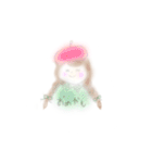 ベレー帽のボブ子（個別スタンプ：18）