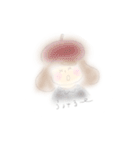 ベレー帽のボブ子（個別スタンプ：19）
