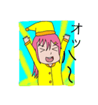 おじいちゃんと孫娘（個別スタンプ：2）
