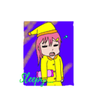 おじいちゃんと孫娘（個別スタンプ：3）