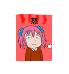 おじいちゃんと孫娘（個別スタンプ：5）