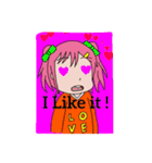 おじいちゃんと孫娘（個別スタンプ：8）