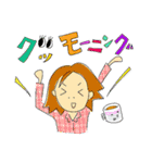 リエとうさ ゆるふわラブリーリラックス（個別スタンプ：1）