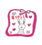 うさぎさんと女の子（個別スタンプ：2）