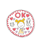 うさぎさんと女の子（個別スタンプ：5）
