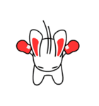 boxer rabbit（個別スタンプ：7）
