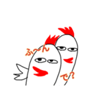 イラっとニワトリ（個別スタンプ：4）
