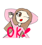 りんが作ったかわいい女の子スタンプ（個別スタンプ：3）