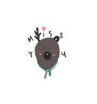 A horned bear（個別スタンプ：3）