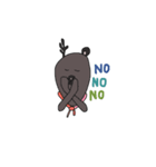 A horned bear（個別スタンプ：6）