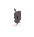 A horned bear（個別スタンプ：8）