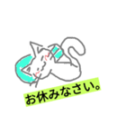 手描きの猫であります。（個別スタンプ：6）