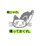 手描きの猫であります。（個別スタンプ：8）
