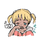 お絵描き風がーる（個別スタンプ：6）