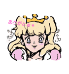 お絵描き風がーる（個別スタンプ：7）