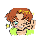 お絵描き風がーる（個別スタンプ：8）