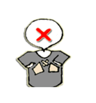 Hollow T-shirt Man（個別スタンプ：18）