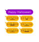 動く！顔文字ハロウィン（個別スタンプ：23）