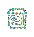 colorful fish world（個別スタンプ：1）