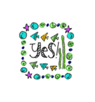 colorful fish world（個別スタンプ：7）