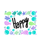 summer fish world（個別スタンプ：8）