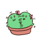 否定的なさぼてん（個別スタンプ：11）