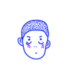 THE BOY IN BLUE FACE（個別スタンプ：9）