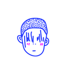 THE BOY IN BLUE FACE（個別スタンプ：22）