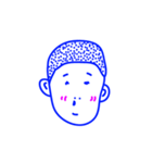 THE BOY IN BLUE FACE（個別スタンプ：24）