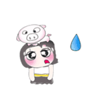 >> My name is Mika.<< Love Pig..^^（個別スタンプ：4）