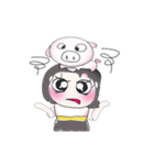 >> My name is Mika.<< Love Pig..^^（個別スタンプ：18）