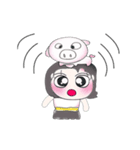 >> My name is Mika.<< Love Pig..^^（個別スタンプ：21）