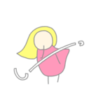flapping little girl（個別スタンプ：3）