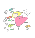 flapping little girl（個別スタンプ：21）