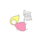 flapping little girl（個別スタンプ：34）