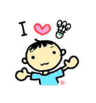 よーこえもんのバドラブな日々（個別スタンプ：1）