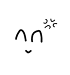 simple facial expressions（個別スタンプ：6）