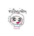 >> My name is Mano. ^_^ ^_^（個別スタンプ：31）