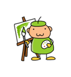 絵描きのおさるさん（個別スタンプ：5）