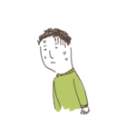 ゆるい男女と猫（個別スタンプ：15）