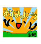 【金城】さん専用名字スタンプ（個別スタンプ：9）