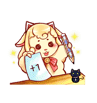 Sheep and cats use magic to change（個別スタンプ：4）